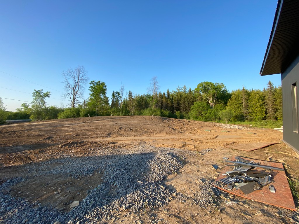 Picture of mounded septic system