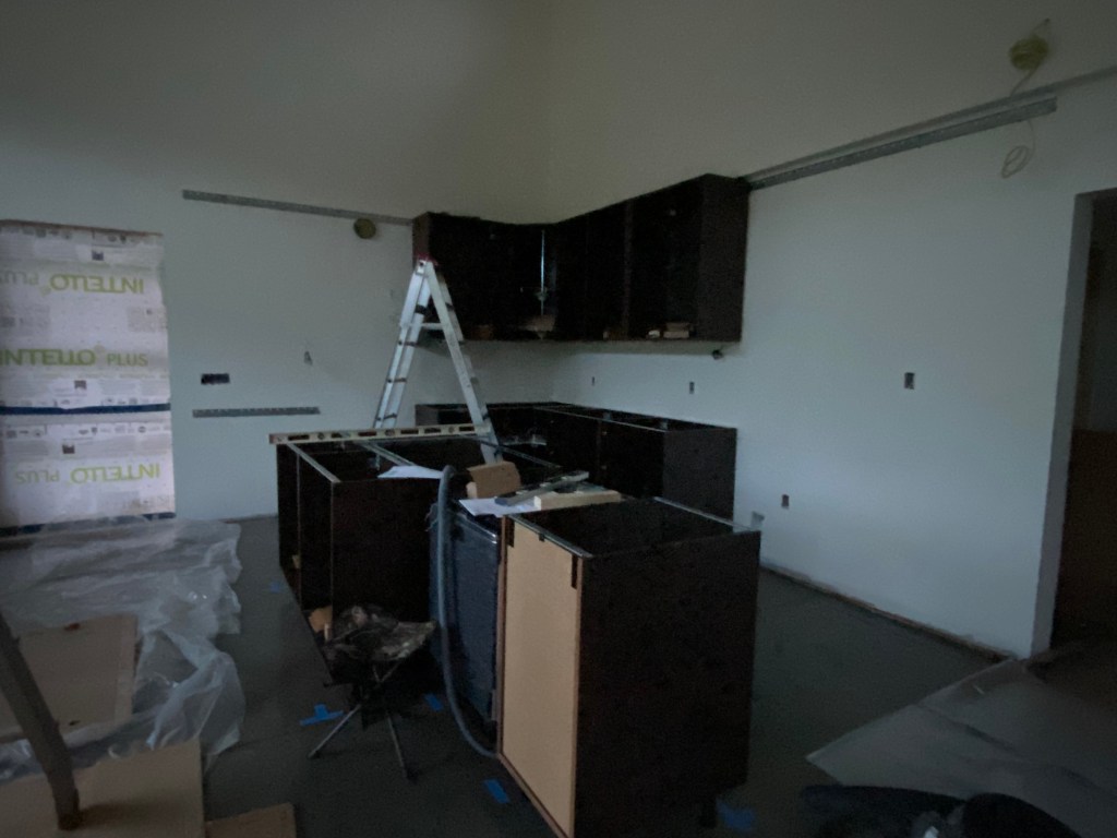 picture of ikea kitchen under construction